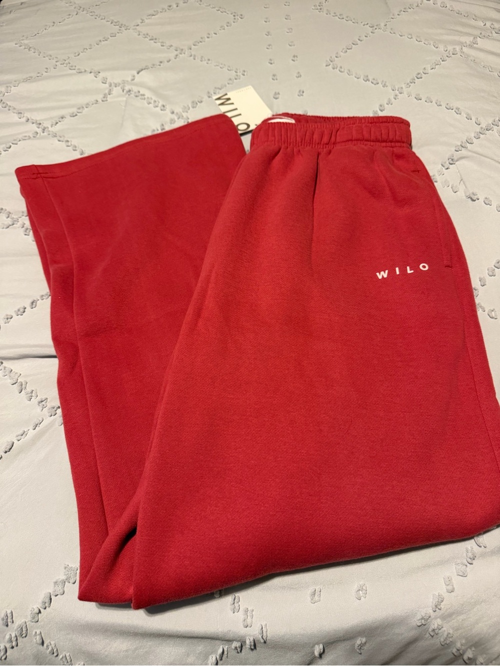Wilo the Label NWT Wide Leg Sweatpants - Raspberry - Medium